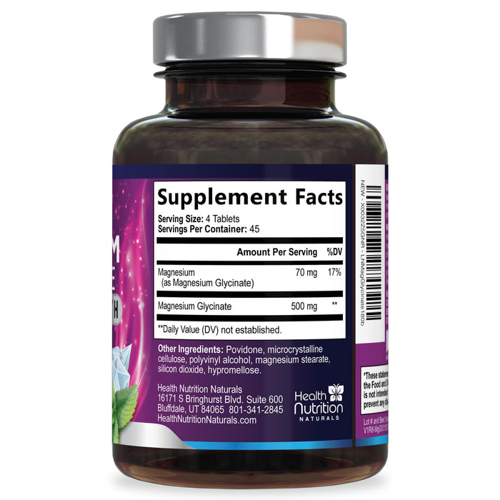 Magnesium Glycinate 250mg – 180 Tablets