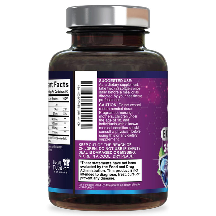 Omega-3 Fish Oil – 2400mg – 180 Softgels