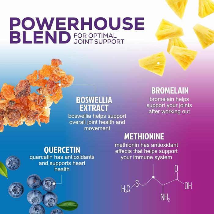 Glucosamine Chondroitin Supplements MSM Turmeric Boswellia - Joint Support Supplement for Joint Health, Joint Mobility - Glucosamine Sulfate Mobility Formula - Gluten Free and Non-GMO