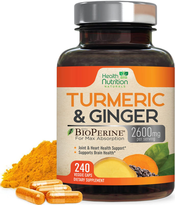 Turmeric Curcumin 2600mg – 240 Capsules