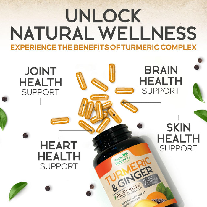 Turmeric Curcumin 2600mg – 240 Capsules