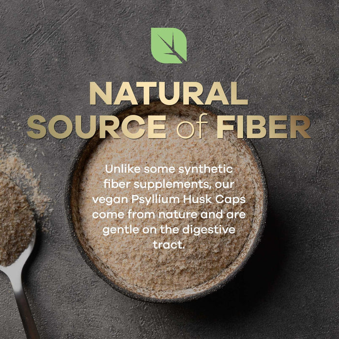 Psyllium Husk Fiber Capsules 1500mg – 180 Capsules