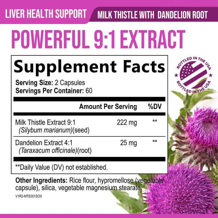 Milk Thistle – 1000mg – 120 Capsules