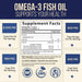 Omega 3 Fish Oil wtih EPA & DHA Extra Strength supports brain health supports heart health softgels dietary supplement