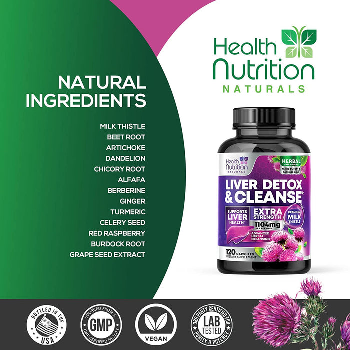 Yes You Can Detox Supplement 21 Capsules of Herbal Vegetable Formula Body  Liver Kidney Cleanse Supplements Vitamins with Milk Thistle Aloe Vera  Broccoli Artichoke Extract for Men Women