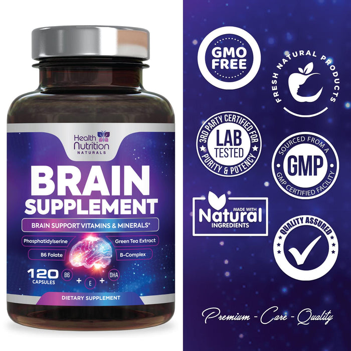 Nootropics Brain Supplement for Memory, Focus & Concentration - Nootro —  Health Nutrition Naturals